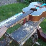 replaced neck flattop guitar